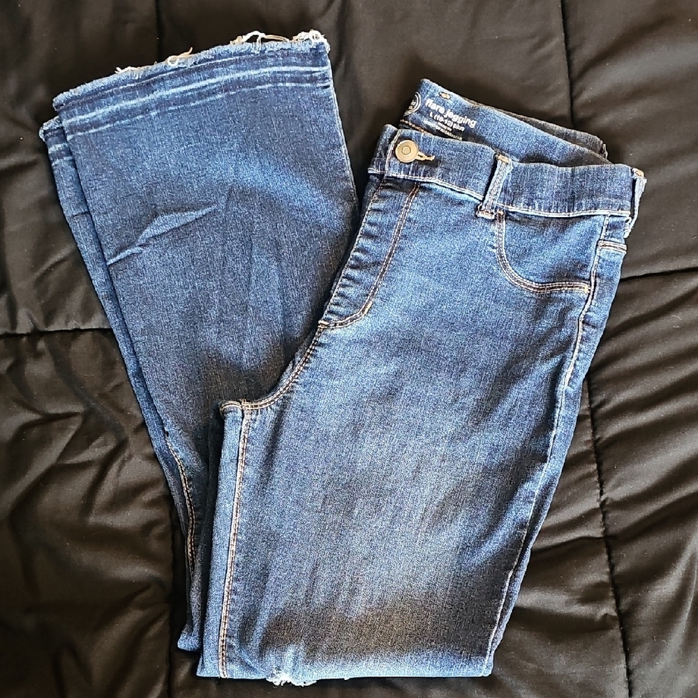 Classic Blue Girls Jeans Flare Jegging 10-12